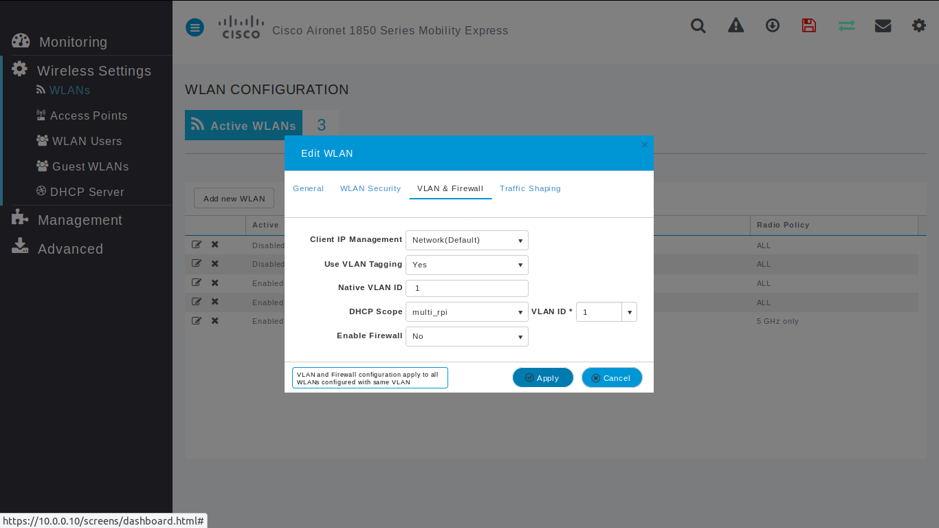 Wlan Edition - VLAN & Firewall